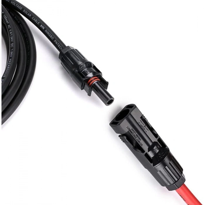6mm Solar Kablo (10metre Kırmızı + 10metre Siyah) MC4 Uçlu