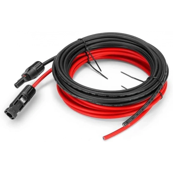 6mm Solar Kablo (10metre Kırmızı + 10metre Siyah) MC4 Uçlu