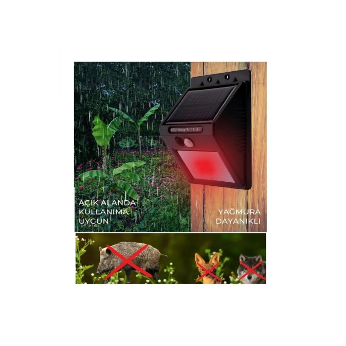 GÜNEŞ ENERJİLİ SENSÖRLÜ DOMUZ KOVUCU İNFRARED IŞIK