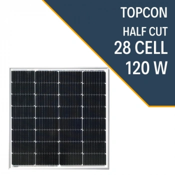 120W HALF-CUT TOPCON GÜNEŞ PANELİ