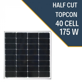 175W HALF-CUT TOPCON MONO GÜNEŞ PANELİ