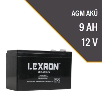 LEXRON 12V 9AH KURU TİP AKÜ