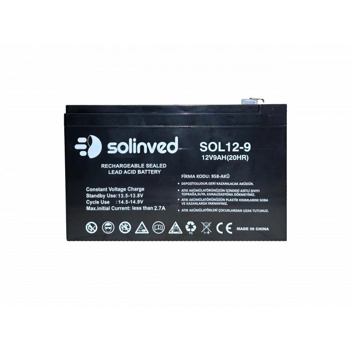 12V 9AH Ups Ve Alarm Aküsü