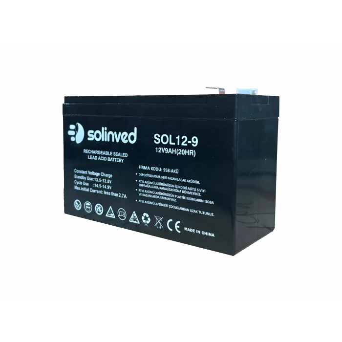 12V 9AH Ups Ve Alarm Aküsü