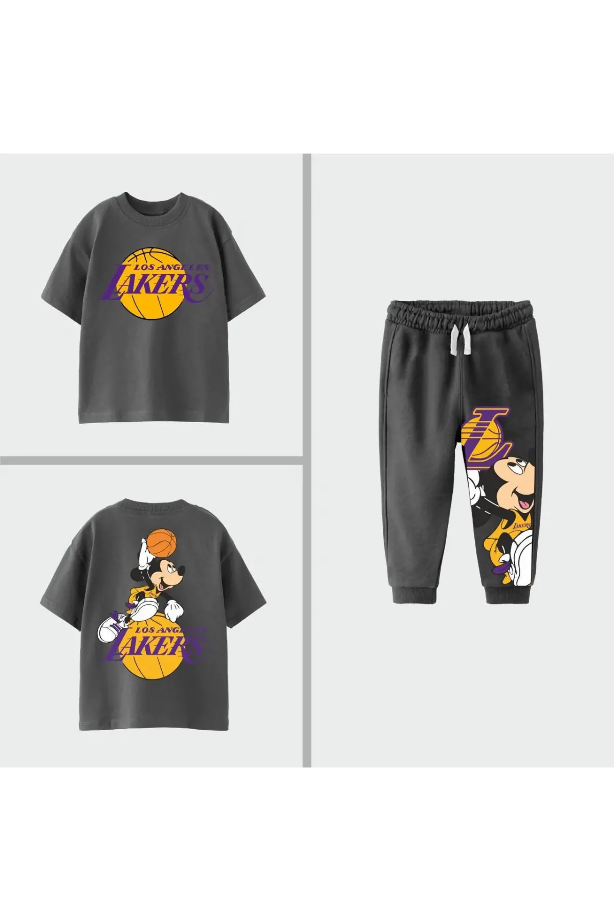 Erkek Çocuk Lakers Baskılı Mevsimlik Takım