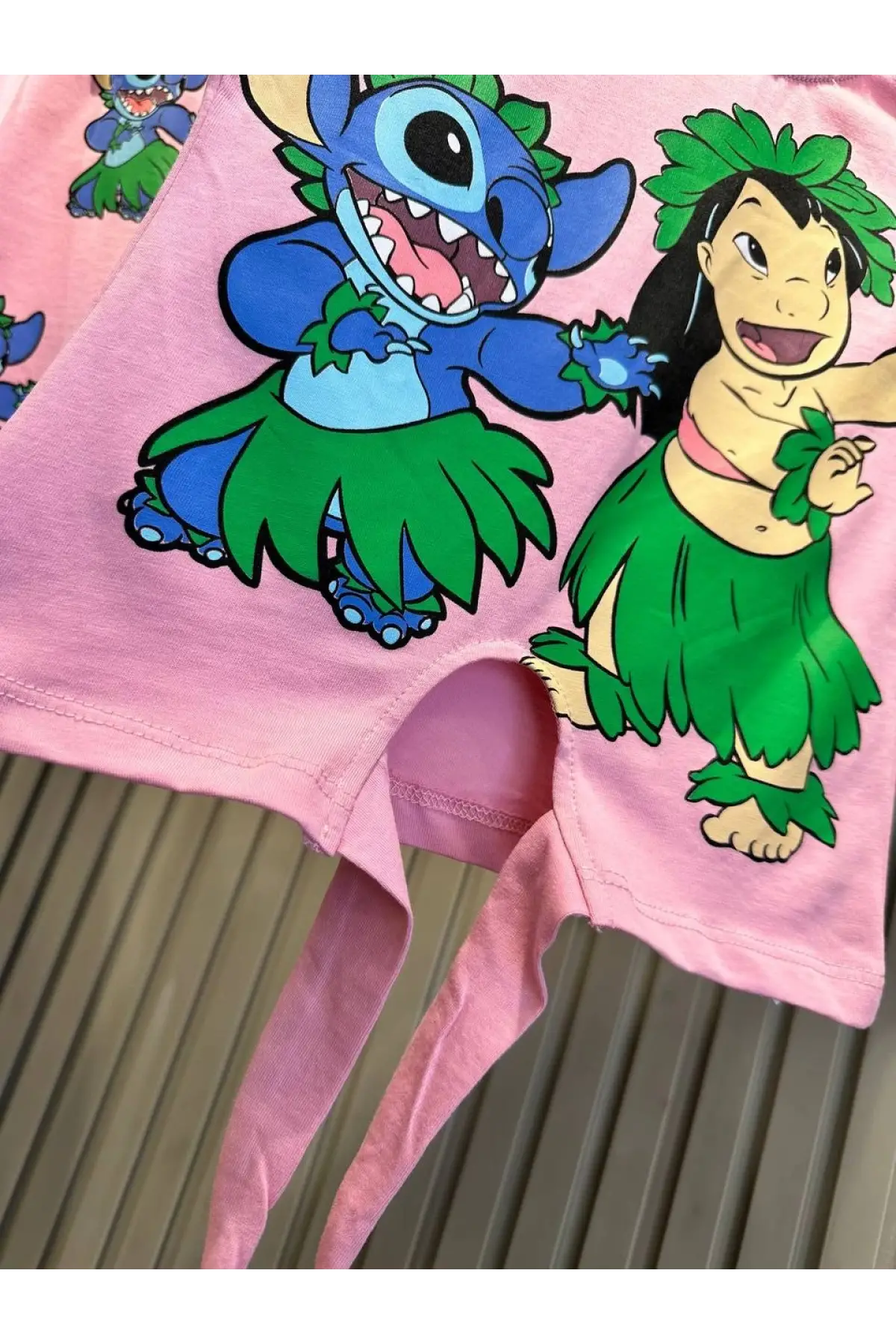 Kız Çocuk Stich Baskılı Takım