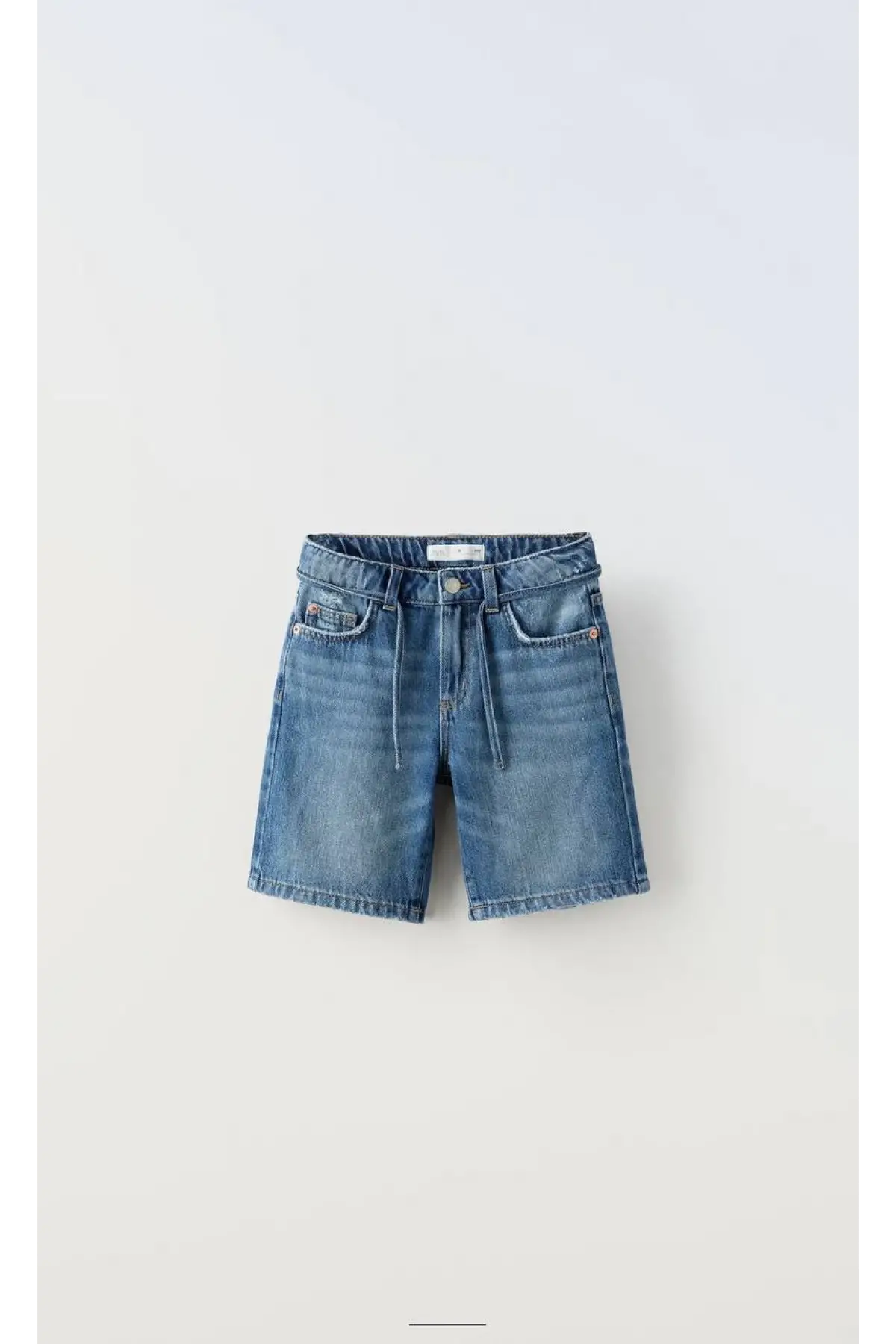 Erkek Çocuk İp Detaylı Kot Şort