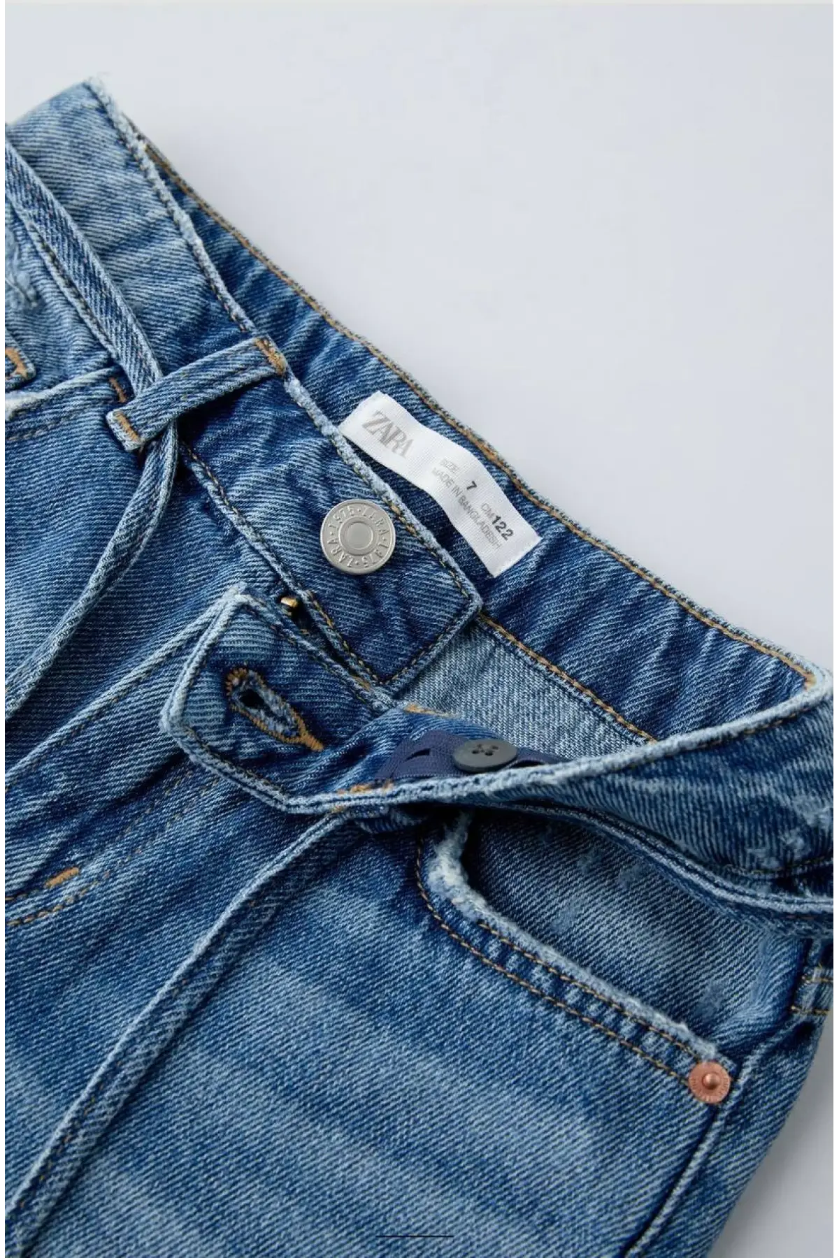 Erkek Çocuk İp Detaylı Kot Şort