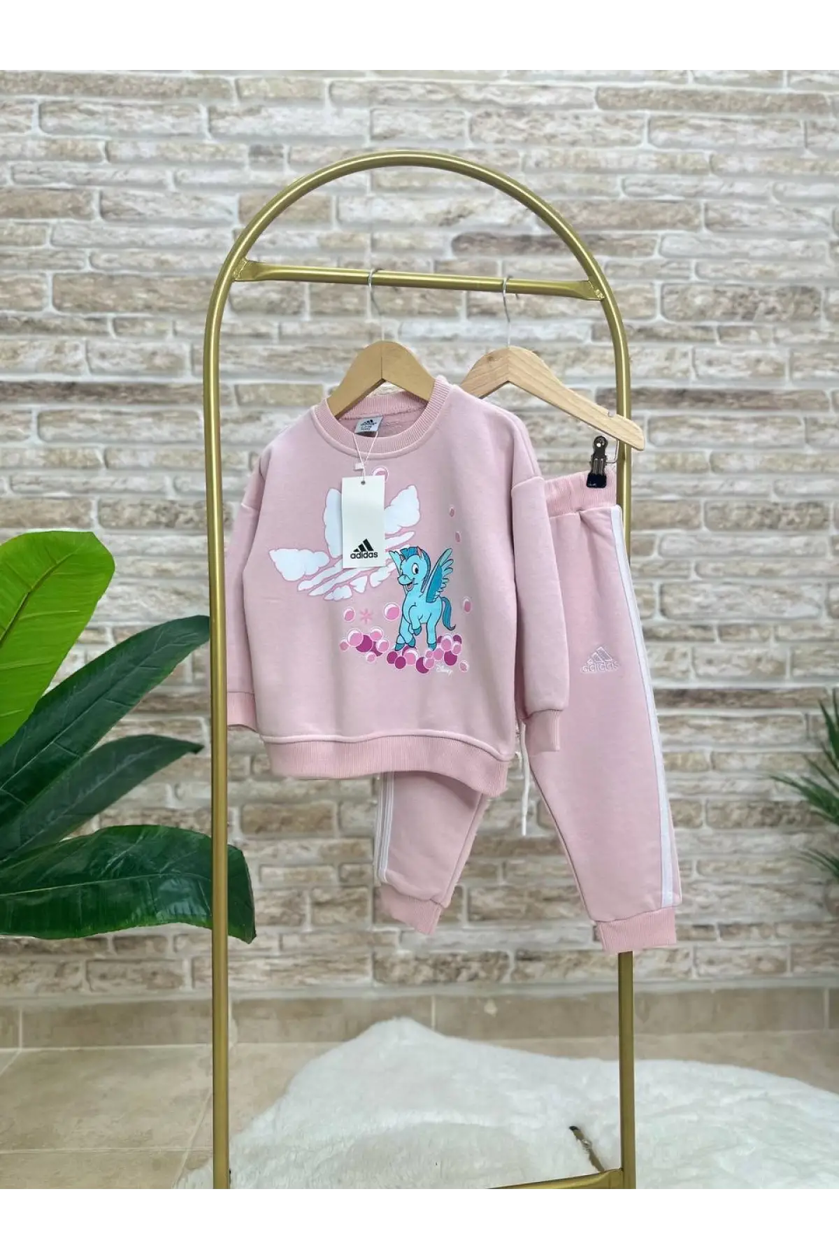 Kız Çocuk Unicorn Baskılı Alt-Üst Takım