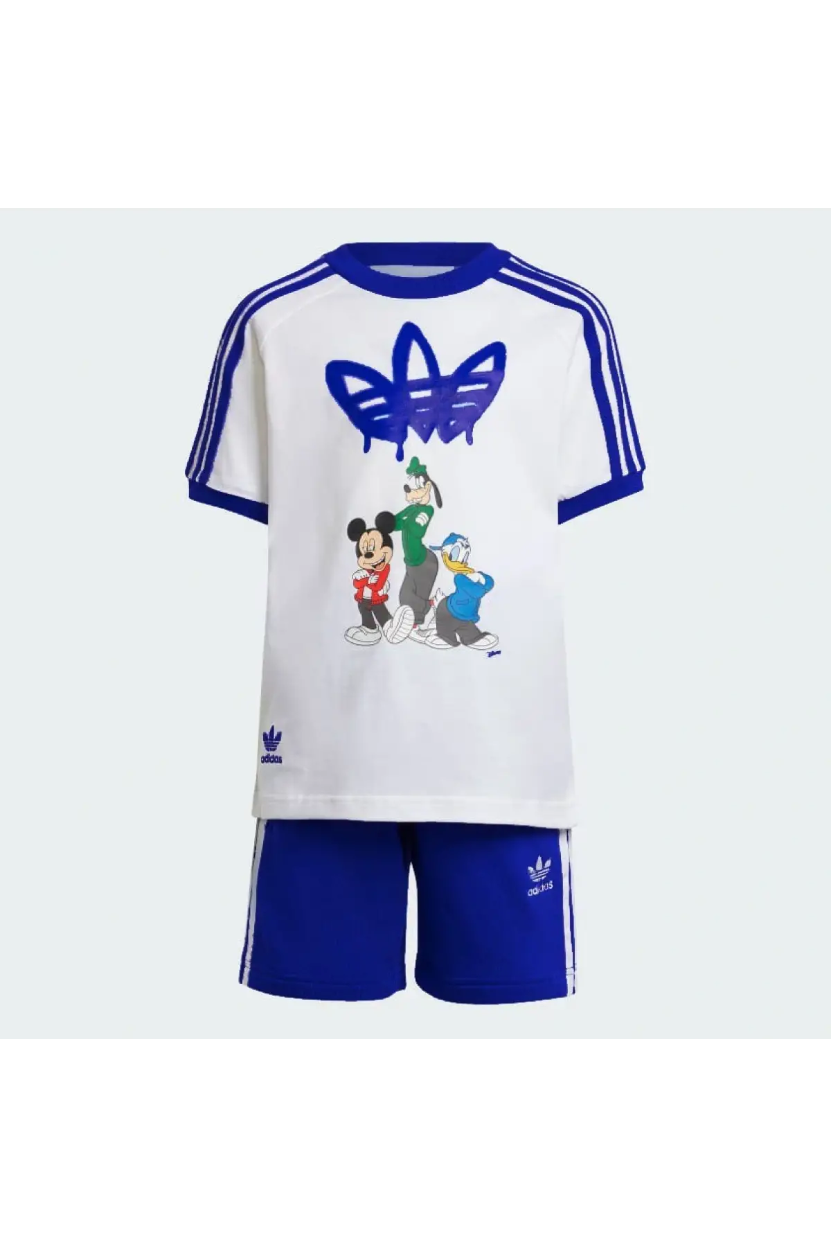 Erkek Çocuk Friends Baskılı Mavi Yazlık Takım