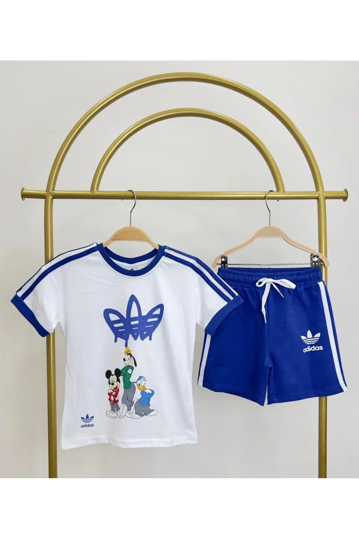 Erkek Çocuk Friends Baskılı Mavi Yazlık Takım