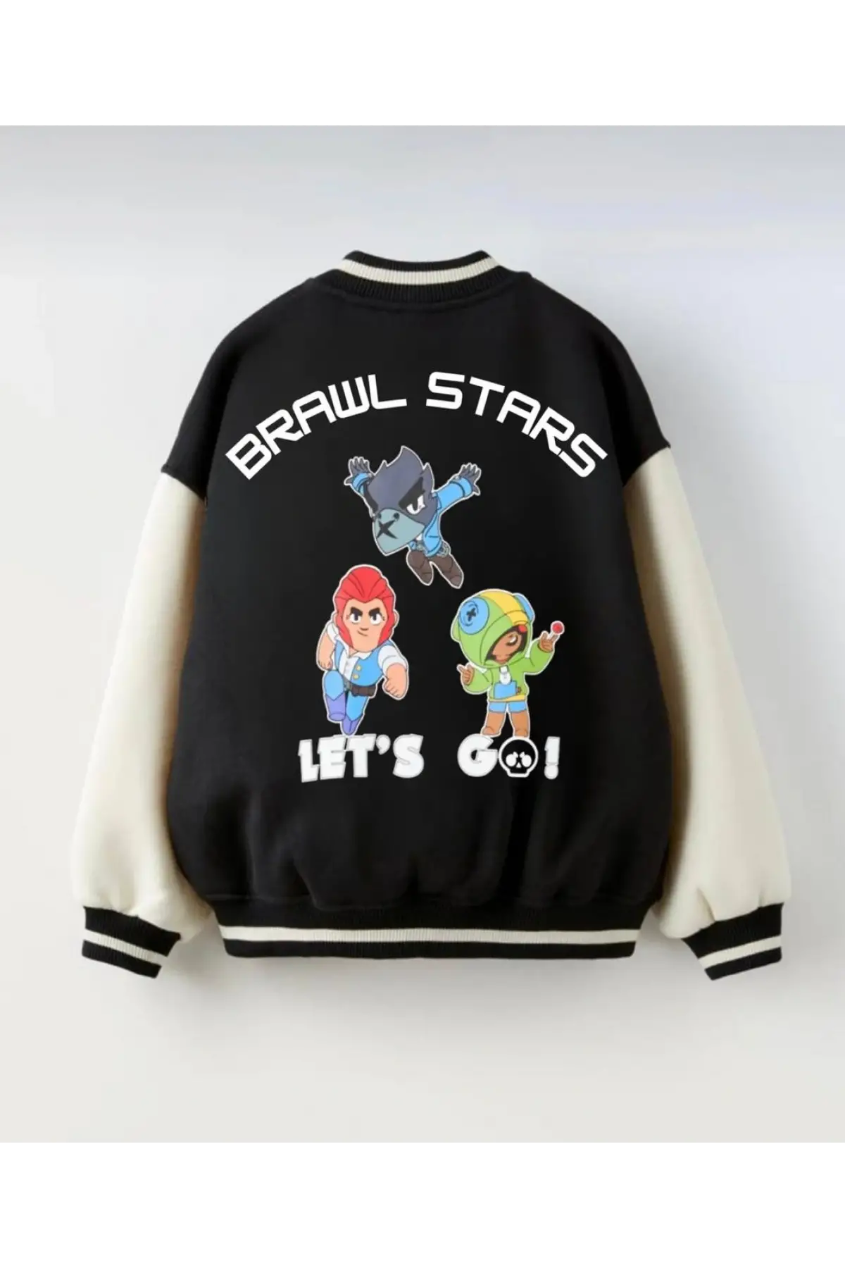 Erkek Çocuk Brawl Stars Baskılı Şardonlu Kolej Ceket
