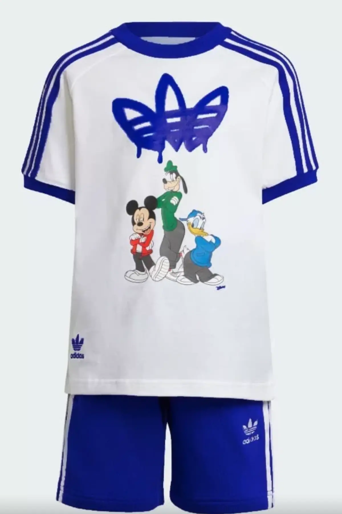 Erkek Çocuk Friends Baskılı Mavi Yazlık Takım