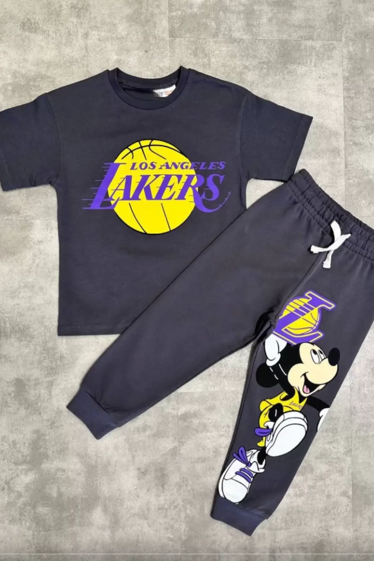 Erkek Çocuk Lakers Baskılı Mevsimlik Takım