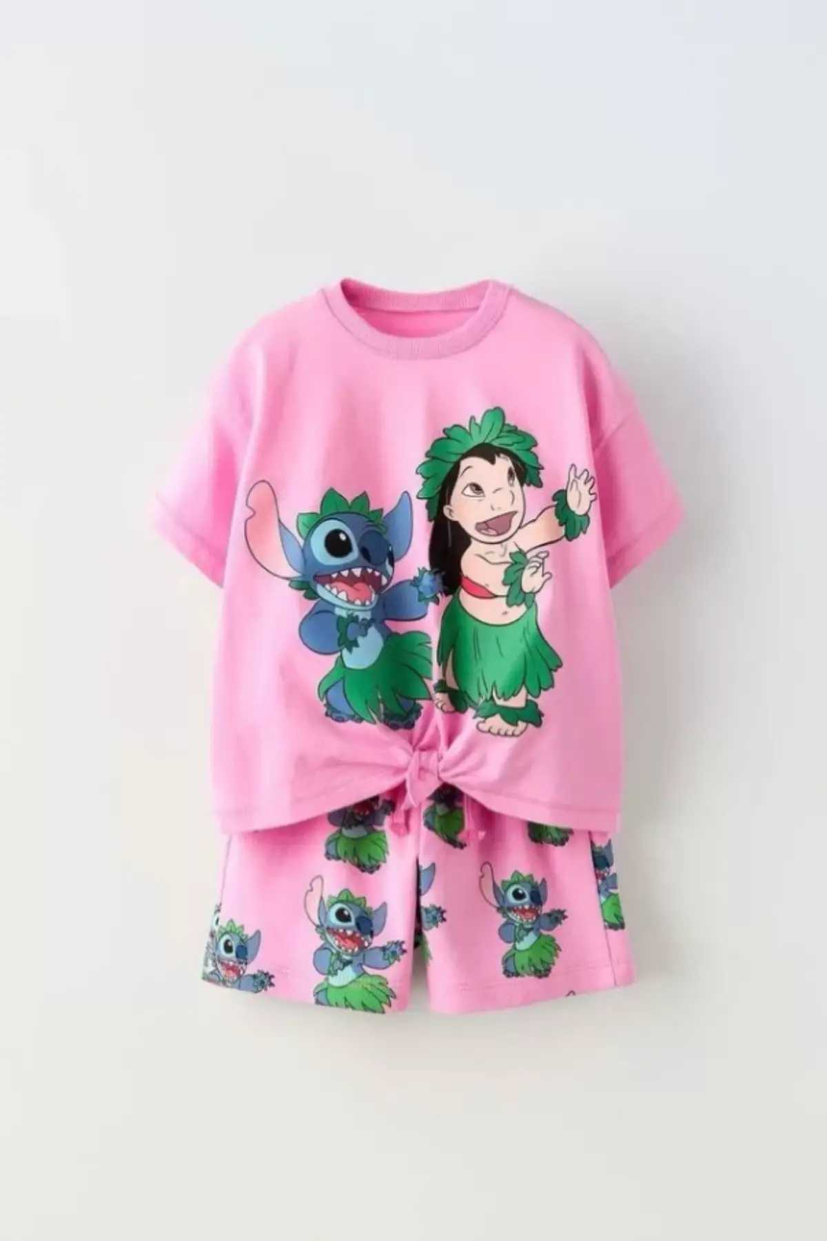 Kız Çocuk Stich Baskılı Takım