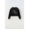 Kız Çocuk Ballets School Pamuklu Sweatshirt