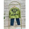 Erkek Çocuk Bear Hug Baskılı %100 Pamuk Alt Üst Takım