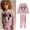 Kız Çocuk Minnie Mouse Pembe %100 Pamuk Alt-Üst Takım