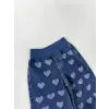 Kız Çocuk Kalp Detaylı Kot Pantolon