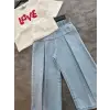 Kız Çocuk Love Croplu Kot Takım