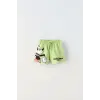 Çocuk Unisex Mickey Mouse Yeşil Şortlu Yazlık Takım