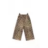 Kız Çocuk Leopar Desenli Geniş Paçalı Pantolon