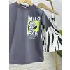 Çocuk Milo Zebra Baskılı %100 Pamuk Yazlık Takım