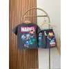 Çocuk Marvel Avangers Baskılı %100 Pamuk Yazlık Takım
