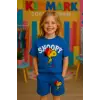 Çocuk Unisex Snoopy Baskılı %100 Pamuk Yazlık Takım