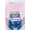 Kız Çocuk Stitch Baskılı %100 Pamuk Sweatshirt