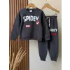 Erkek Çocuk Spidey Baskılı Füme %100 Pamuk Alt Üst Takım
