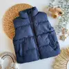 Çocuk Fermuarlı Lacivert Şişme Yelek