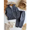 Erkek Çocuk CK Fermuarlı Gri %100 Pamuk Takım