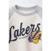 Erkek Çocuk Lakers Gri Alt-Üst Takım