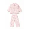 Kız Çocuk Çiçek Detaylı Dokuma Takım