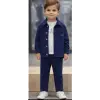 Erkek Çocuk 3lü Gömlekli Gap Lacivert Takım