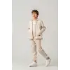 Erkek Çocuk Keten Ceket Pantolon 3lü Takım