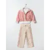 Kız Çocuk Ceketli  3 lü Takım