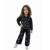 Kız Çocuk Taşlı Fiyonk Kot Takım