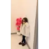 Kız Çocuk Krem Kürk Ceket