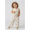 Kız Çocuk Kiraz Detaylı Ceket Alt-Üst Takım