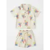 Çocuk Unisex İce Cream Alt-Üst Takım