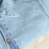 Unisex Beli Lastikli Alt Üst Yazlık Kot Takım