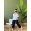 Erkek Çocuk Triko Üst Keten Pantolon Takım