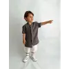 Erkek Çocuk Hakim Yaka Müslin Yazlık Takım