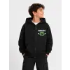 Erkek Çocuk Minecraft Baskılı Fermuarlı Sweatshirt