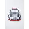Kız Çocuk Çizgili Ny Sweatshirt