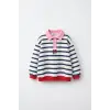 Kız Çocuk Çizgili Ny Sweatshirt