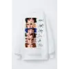 KÇocuk Manifest İmza Baskılı %100 Pamuk Sweatshirt