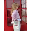 Kız Çocuk Çizgili Gömlekli 2li Pembe Takım